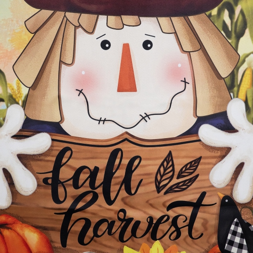 Scarecrow Fall Harvest Outdoor House Flag - 40" x 28"