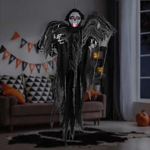 NORTHLIGHT  Animated Hanging Zombie Vampire With Lights And Sound Halloween Decoration - 5'