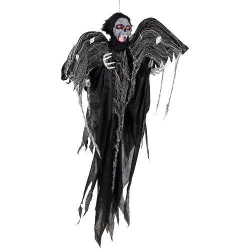 Animated Hanging Zombie Vampire with Lights and Sound Halloween Decoration - 5'