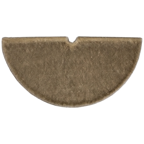 Faux Fur Christmas Tree Skirt - 48" - Brown