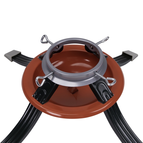 Metal Tree Stand for Live Christmas Trees - 22" - Red and Green