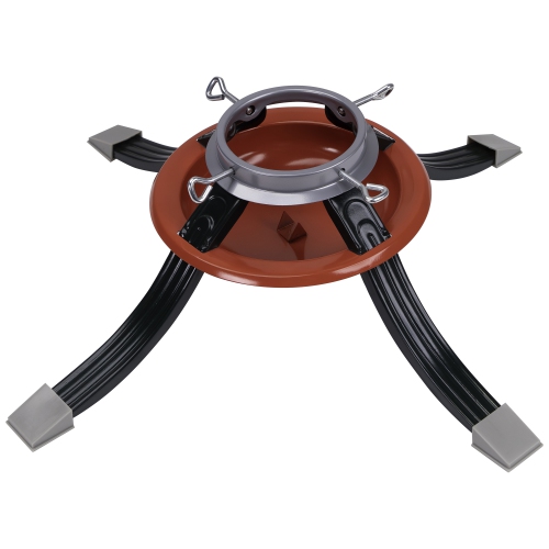 Metal Tree Stand for Live Christmas Trees - 22" - Red and Green