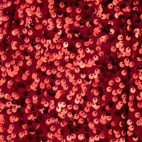 26" Red Sequins Hexagonal Christmas Tree Collar