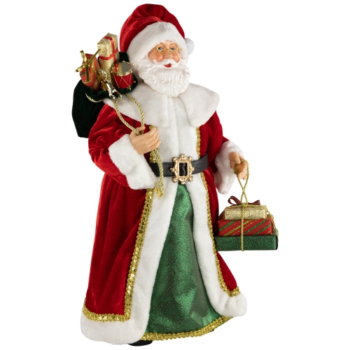 Nordic Style Santa Claus with Gifts Christmas Figure - 24"