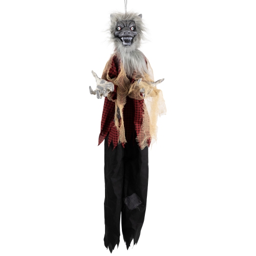Animated Motion Activated Werewolf Halloween Decoration - 4'