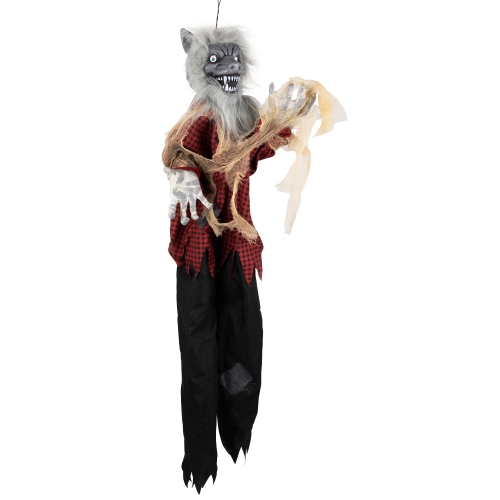 Animated Motion Activated Werewolf Halloween Decoration - 4'
