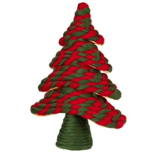 Twisted Yarn Plush Christmas Tree Decoration - 15.25"