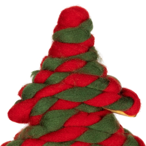 Twisted Yarn Plush Christmas Tree Decoration - 15.25"