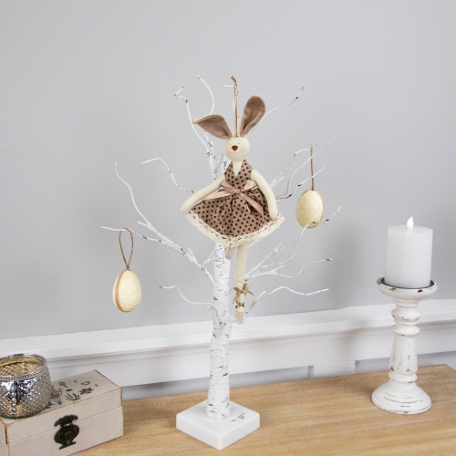 Plush Ballerina Bunny Hanging Easter Decoration- 13"