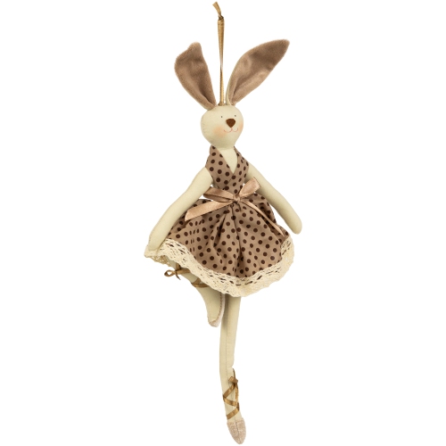 Plush Ballerina Bunny Hanging Easter Decoration- 13"