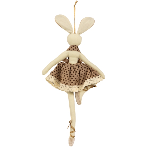 Plush Ballerina Bunny Hanging Easter Decoration- 13"