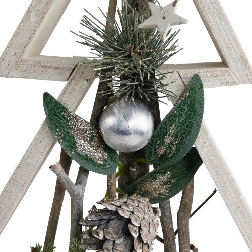 Stars and Pinecones Christmas Tree Decoration - 17.5"