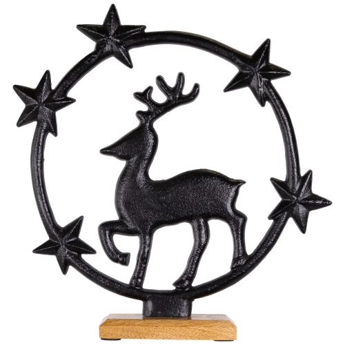 Star Bright Metal Reindeer Christmas Decoration - 12"