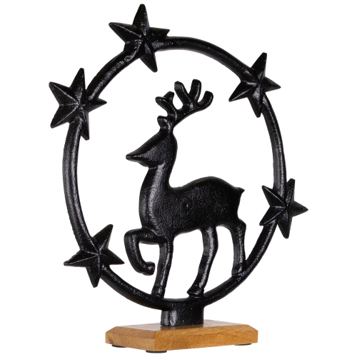 Star Bright Metal Reindeer Christmas Decoration - 12"