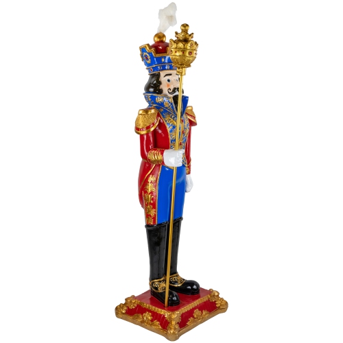 Regal Commercial Christmas Nutcracker Soldier with Scepter - 6.5' - Red and Blue