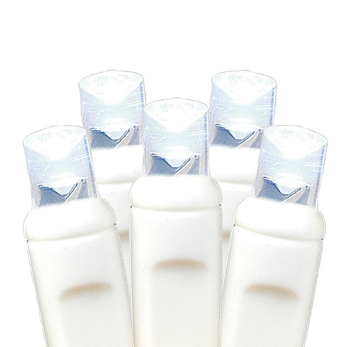 Novelty Lights 35 Light LED Christmas Mini Light Set, Outdoor Curtain Wreath Craft Bottle String Lights, Non-Connectable, White Wire, 13.5 Feet