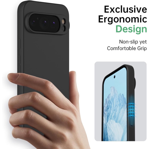 X-level pour Google Pixel 9 Pro XL Étui flexible mince TPU flexible Série Guardian Ultra-Thin Grip revêtement mat couvercle arrière de téléphone Étui