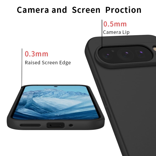 X-level pour Google Pixel 9 Pro XL Étui flexible mince TPU flexible Série Guardian Ultra-Thin Grip revêtement mat couvercle arrière de téléphone Étui