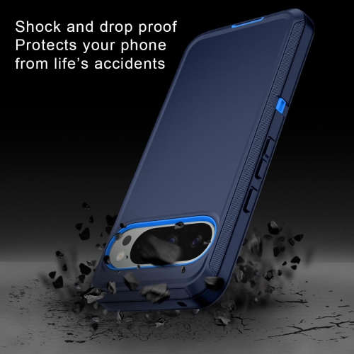 I-HONVA pour Pixel 9 Pro XL de Google, étui antichoc, résistant à la poussière et aux chutes, 3 couches, sans protecteur d'écran, étui robuste