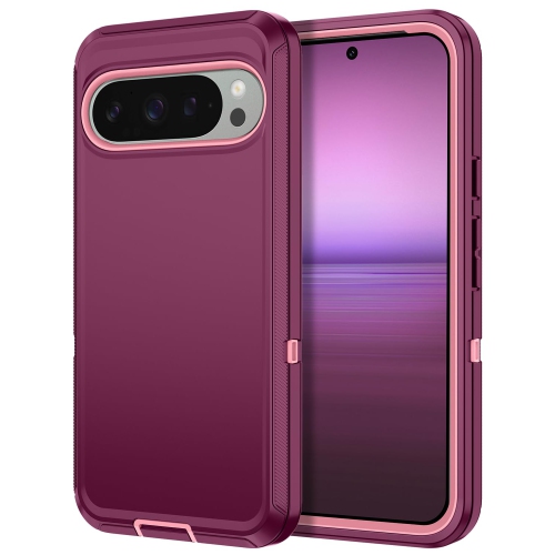 I-HONVA for Google Pixel 9 Pro XL Case Shockproof Dust/Drop Proof 3-Layer Full Body Protection Without Screen Protector Rugged Heavy Duty Cover Case