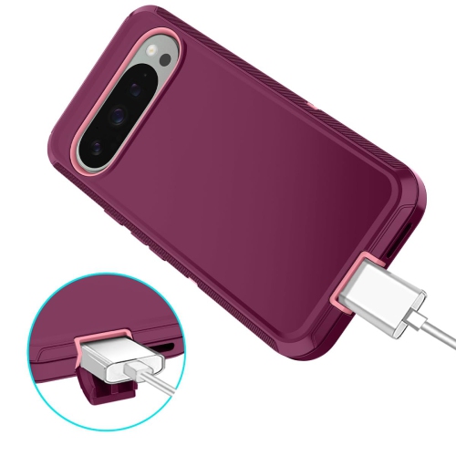 I-HONVA for Google Pixel 9 Pro XL Case Shockproof Dust/Drop Proof 3-Layer Full Body Protection Without Screen Protector Rugged Heavy Duty Cover Case