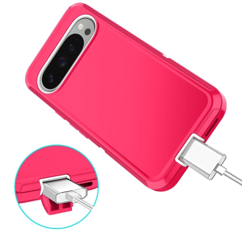 I-HONVA pour Pixel 9 Pro XL de Google, étui antichoc, résistant à la poussière et aux chutes, 3 couches, sans protecteur d'écran, étui robuste