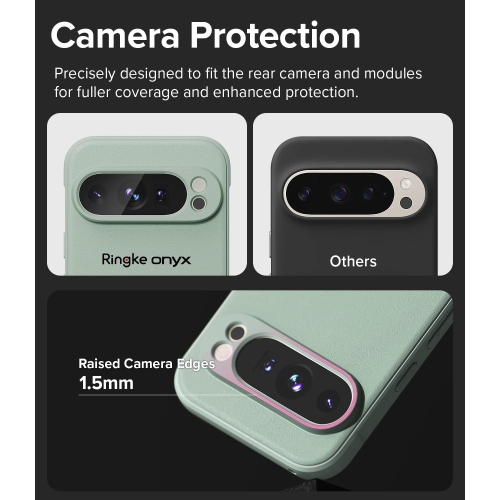 Ringke Onyx Feels Good in The Hand Compatible with Google Pixel 9 Pro XL Case, Anti-Fingerprint Technology Prevents Oily Smudges Non-Slip Enhanced