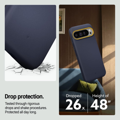 Caseology Nano Pop for Google Pixel 9 Pro XL Case 5G Silicone Case - Blueberry Navy