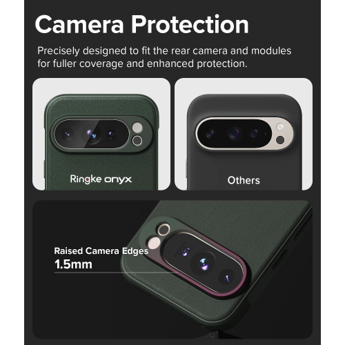 Ringke Onyx Feels Good in The Hand Compatible with Google Pixel 9 Pro XL Case, Anti-Fingerprint Technology Prevents Oily Smudges Non-Slip Enhanced