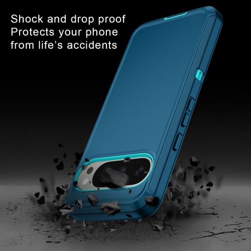 I-HONVA for Google Pixel 9 Pro XL Case Shockproof Dust/Drop Proof 3-Layer Full Body Protection Without Screen Protector Rugged Heavy Duty Cover Case