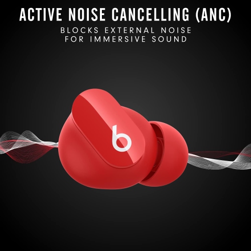 Beats Studio Buds –True Wireless Noise Cancelling Earbuds –Built-in Microphone, IPX4 Rating, Sweat Resistant Earphones, Class 1 Bluetooth Headphones- Red by BEATS BY DR. DRE - Refurbished condition - Image 2