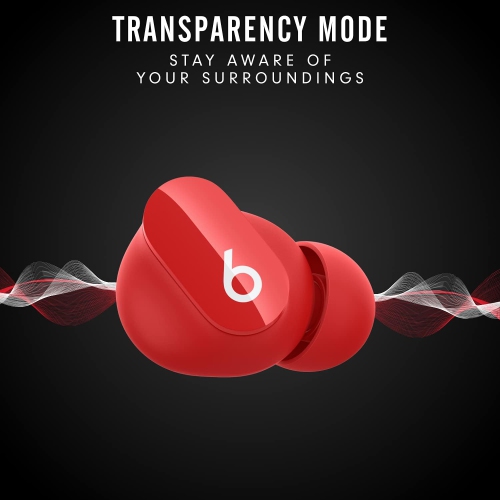 Beats Studio Buds –True Wireless Noise Cancelling Earbuds –Built-in Microphone, IPX4 Rating, Sweat Resistant Earphones, Class 1 Bluetooth Headphones- Red by BEATS BY DR. DRE - Refurbished condition - Image 3