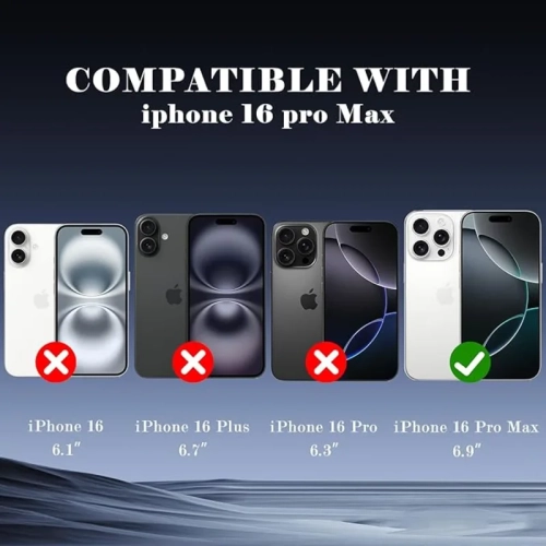 Protecteur d'écran de confidentialité iPhone 16 Pro Max, paquet de 2 [6,9 po] – verre trempé, anti-espion, dureté 9H, anti-égratignure
