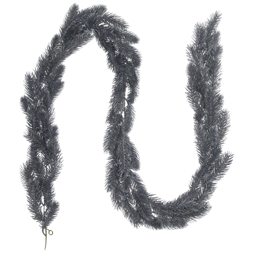 Glittery Pine Artificial Christmas Garland - 6' - Silver - Unlit