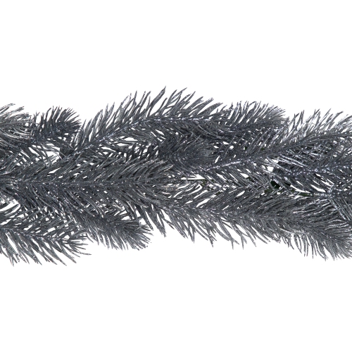 Glittery Pine Artificial Christmas Garland - 6' - Silver - Unlit