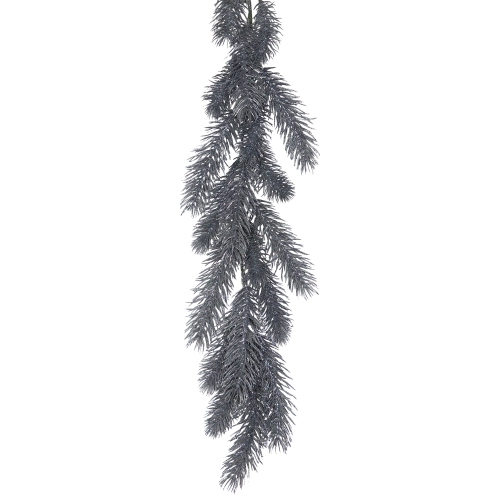 Glittery Pine Artificial Christmas Garland - 6' - Silver - Unlit