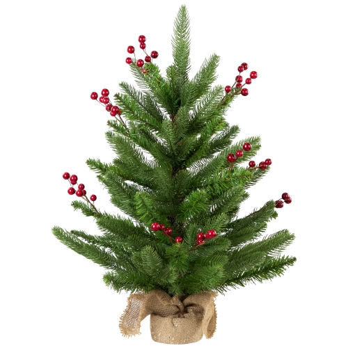 Real Touch Potted Sarasota Pine Artificial Mini Christmas Tree - 24" - Unlit