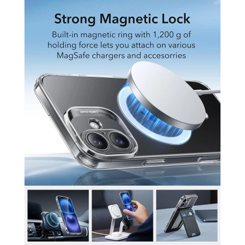 iPhone 16 Case – MagSafe Compatible, Clear Shockproof Thin Cover, Camera Protection, Anti-Yellowing & Scratch Resistant, Zero Series