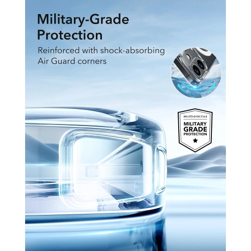 iPhone 16 Case – MagSafe Compatible, Clear Shockproof Thin Cover, Camera Protection, Anti-Yellowing & Scratch Resistant, Zero Series