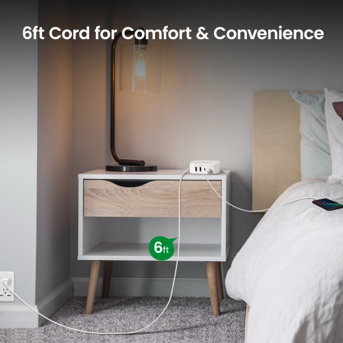 Station de chargement USB-C édition PD de Goneo - 30 W 4 ports recharge rapide parasurtenseur USB-A/C compatible avec MacBook d'iPhone, XPS de