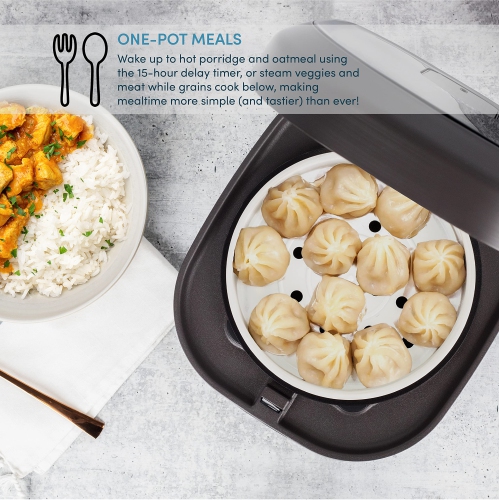 Aroma Housewares Professional 12-Cups / 3Qt. 360° Induction Rice Cooker & Multicooker (ARC-7606B), Black, 12..