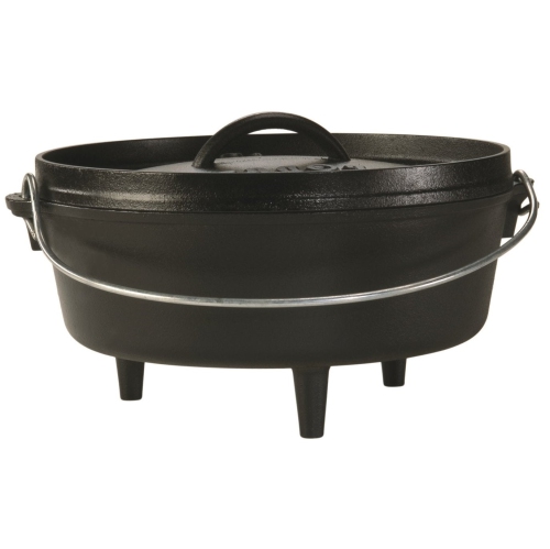 Image 1 of 7.. Lodge L10CO3 Logic 4-Quart Cast-Iron Camp Dutch Oven