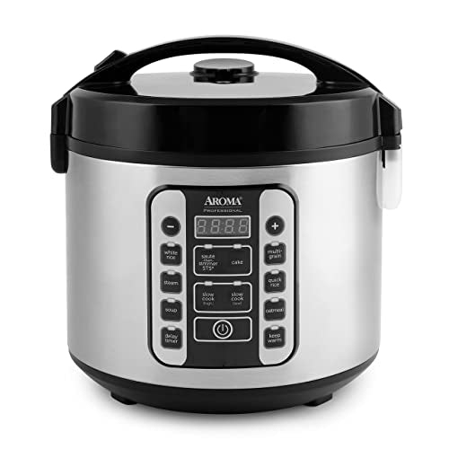 AROMA HOUSEWARES  Arc-1020Sb Aroma Rice Cooker & Food Steamer, 20-Cup In Silver Great Rice cooker