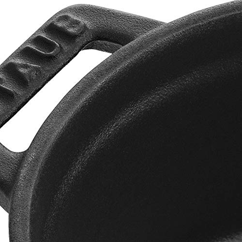 ZWILLING J.A. HENCKELS STAUB La Cocotte 0.25-Quart Mini Cocotte, 0.23 L, Made in France, Black, 1003176