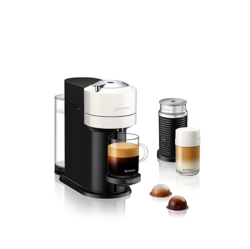 Nespresso Vertuo Next Coffee and Espresso Machine with Aeroccino by De'Longhi, White