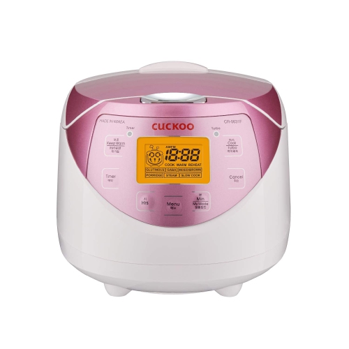 Cuckoo CR-0631F Rice Cooker 6 Cups Uncooked Pink