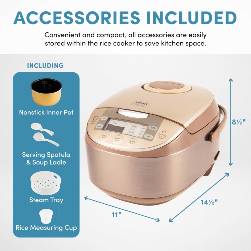 Aroma Housewares ARC-6106 Professional 6 Cups Uncooked Rice Cooker, Slow, Food Steamer, MultiCooker, Silver