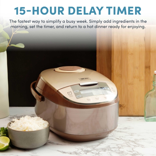 Aroma Housewares ARC-6106 Professional 6 Cups Uncooked Rice Cooker, Slow, Food Steamer, MultiCooker, Silver