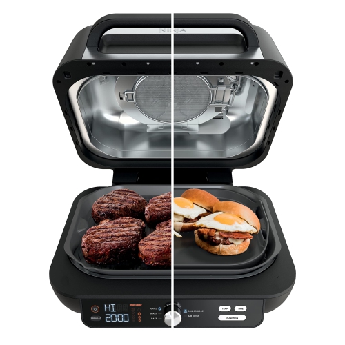 Ninja IG600C Foodi XL Pro 5-in-1 Indoor Grill & Griddle with 4-Quart Air Fryer, Roast, and Bake