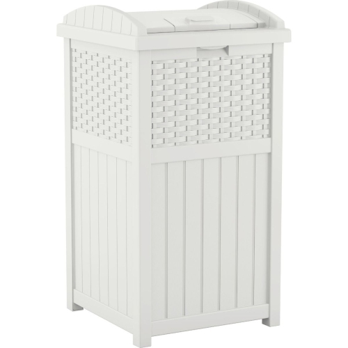SUNCAST  - Wicker Trash Hideaway® - In White